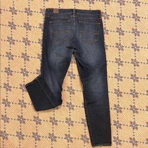 Red Engine Indigo Denim Jeans with Unique Stitching